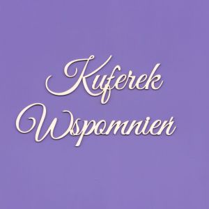 Tekturka Crafty Moly Napis G8 - Kuferek wspomnień, duży